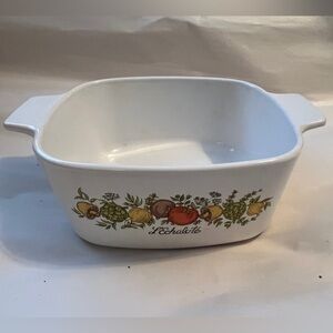 Corningware- 1 quart spice of Life L’Echalote design. No lid